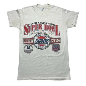 Vintage 90’s Super Bowl XXV T shirt size M 1990 Single Stitched